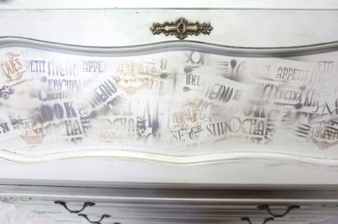 H-P STYLOWY SEKRETARZYK LUDWIKOWSKI - SHABBY CHIC STYL PROWANSALSKI BIELONY