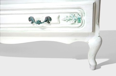 H-P STYLOWY SEKRETARZYK LUDWIKOWSKI - SHABBY CHIC STYL PROWANSALSKI BIELONY