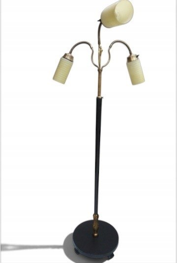 H-P UNIKATOWA LAMPA PODŁOGOWA lata 50-60 / PRL 3 ramiona