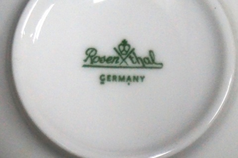 H-P KOMPLET 6 PORCELANOWYCH BULIONÓWEK ROSENTHAL GERMANY BIAŁE