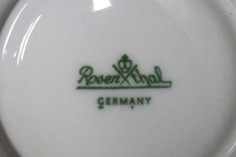 H-P KOMPLET 6 PORCELANOWYCH BULIONÓWEK ROSENTHAL GERMANY BIAŁE