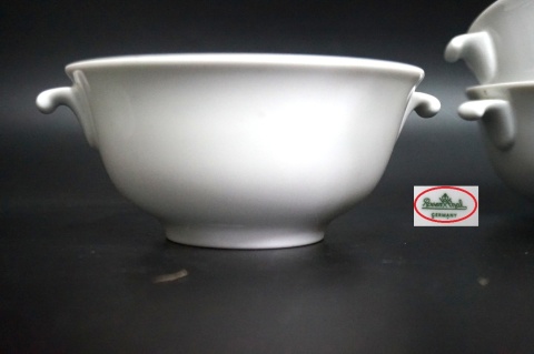 H-P KOMPLET 6 PORCELANOWYCH BULIONÓWEK ROSENTHAL GERMANY BIAŁE