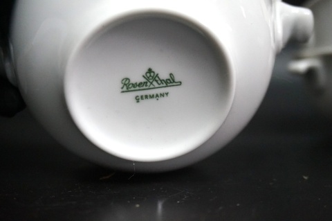 H-P KOMPLET 6 PORCELANOWYCH BULIONÓWEK ROSENTHAL GERMANY BIAŁE