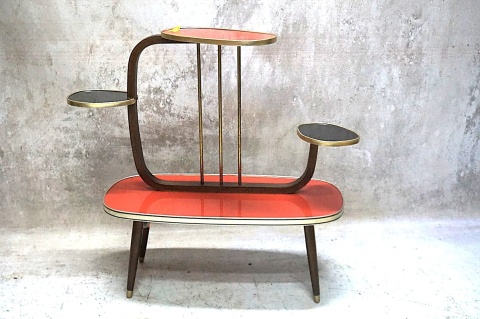H-P KWIETNIK STOLIK VINTAGE MID CENTURY MODERN LAT 50/60 ROCKABILLY BLUMENBANK