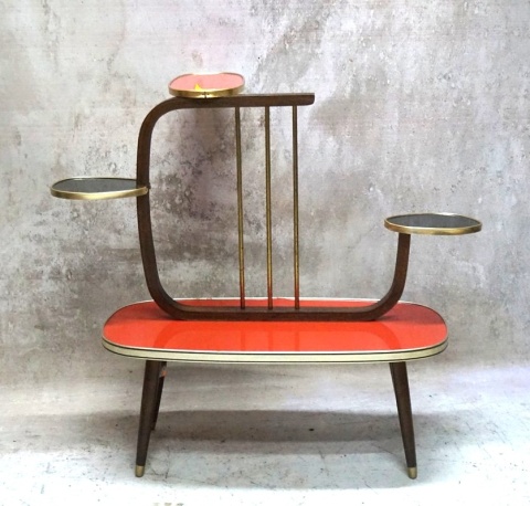H-P KWIETNIK STOLIK VINTAGE MID CENTURY MODERN LAT 50/60 ROCKABILLY BLUMENBANK