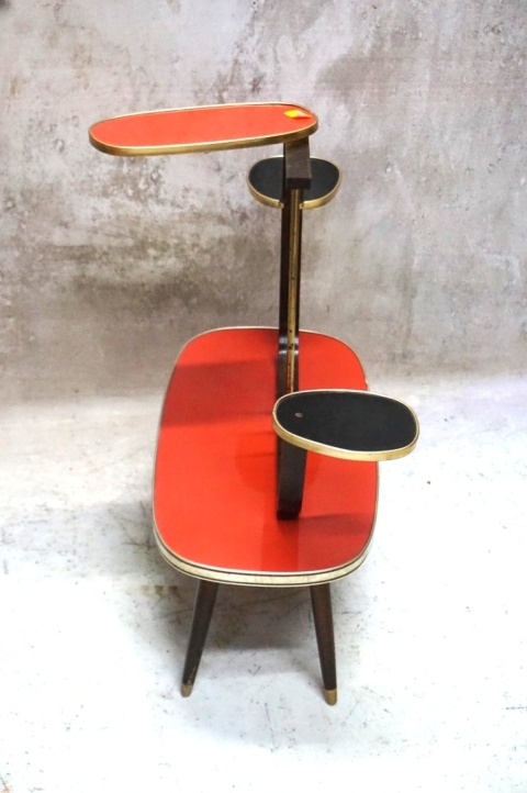 H-P KWIETNIK STOLIK VINTAGE MID CENTURY MODERN LAT 50/60 ROCKABILLY BLUMENBANK