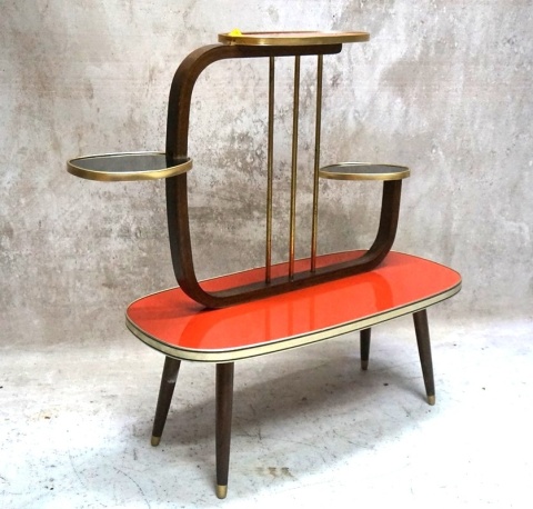 H-P KWIETNIK STOLIK VINTAGE MID CENTURY MODERN LAT 50/60 ROCKABILLY BLUMENBANK