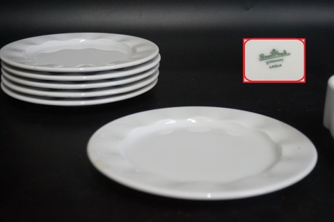 H-P ROSENTHAL LAOLA BIAŁA BULIONÓWKA ZE SPODKIEM PORCELANA 6 os.