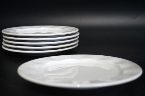 H-P ROSENTHAL LAOLA BIAŁA BULIONÓWKA ZE SPODKIEM PORCELANA 6 os.