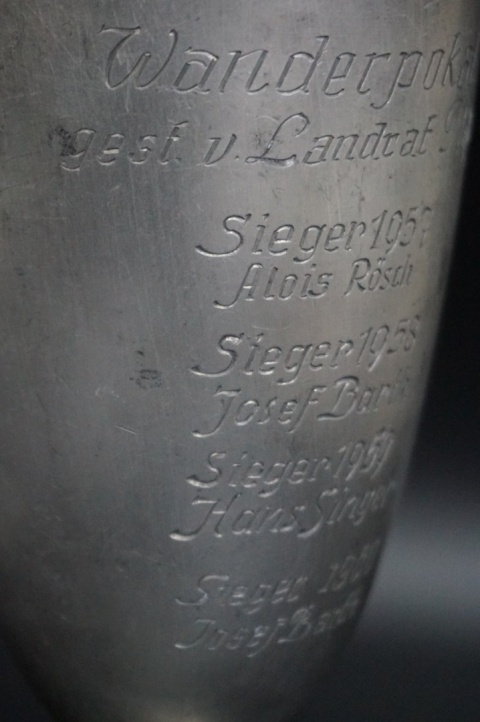 H-P STARY NIEMIECKI PUCHAR PRZECHODNI 1957-1964 LANDRAT PFÖSL BAWARIA