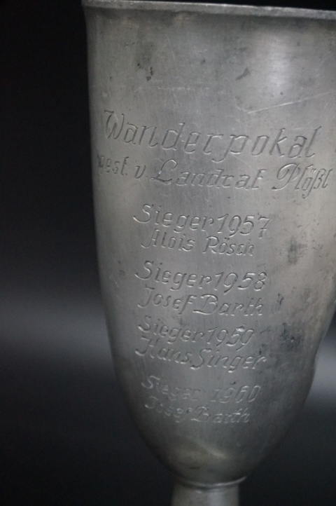 H-P STARY NIEMIECKI PUCHAR PRZECHODNI 1957-1964 LANDRAT PFÖSL BAWARIA