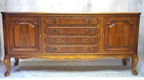 H-P STYLOWA KOMODA BUFET CHIPPENDALE ORZECH RETRO SALON