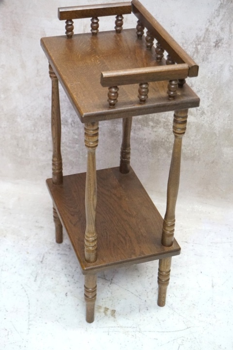 H-P STYLOWY DREWNIANY STOLIK VINTAGE – POMOCNIK / KWIETNIK / ETAŻERKA