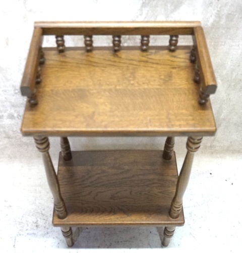 H-P STYLOWY DREWNIANY STOLIK VINTAGE – POMOCNIK / KWIETNIK / ETAŻERKA
