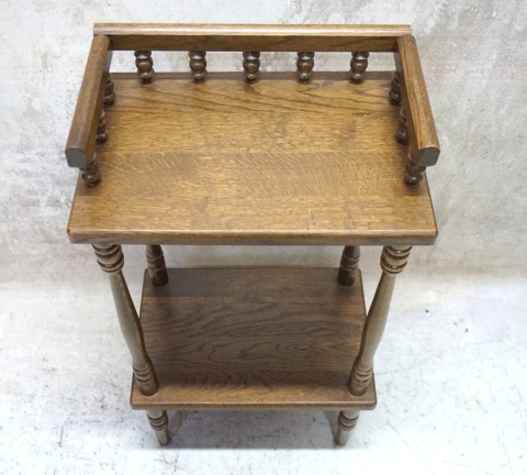 H-P STYLOWY DREWNIANY STOLIK VINTAGE – POMOCNIK / KWIETNIK / ETAŻERKA