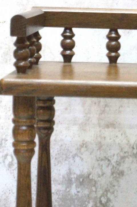 H-P STYLOWY DREWNIANY STOLIK VINTAGE – POMOCNIK / KWIETNIK / ETAŻERKA