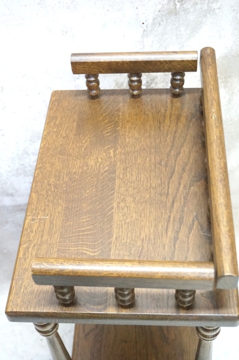 H-P STYLOWY DREWNIANY STOLIK VINTAGE – POMOCNIK / KWIETNIK / ETAŻERKA