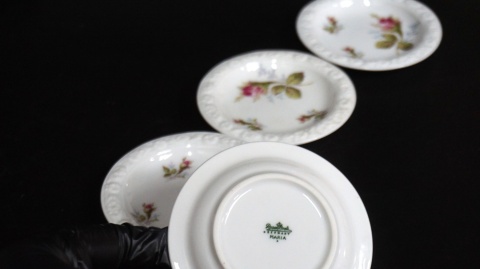 H-P ROSENTHAL MARIA MOOSROSE TALERZYKI DO KONFITUR 9CM 4SZT komplet