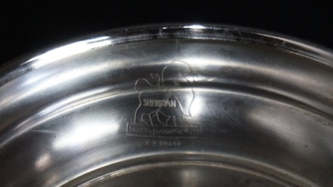 H-P SREBRZONA MISA PATERA SHERIDAN TAUNTON SILVERSMITHS EP BRASS