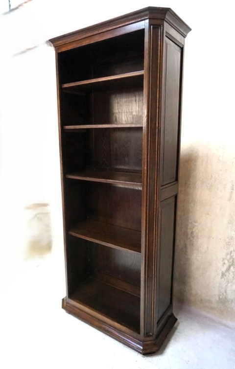 H-P STYLOWA BIBLIOTECZKA LUDWIK REGAŁ DĘBOWY ANTYK